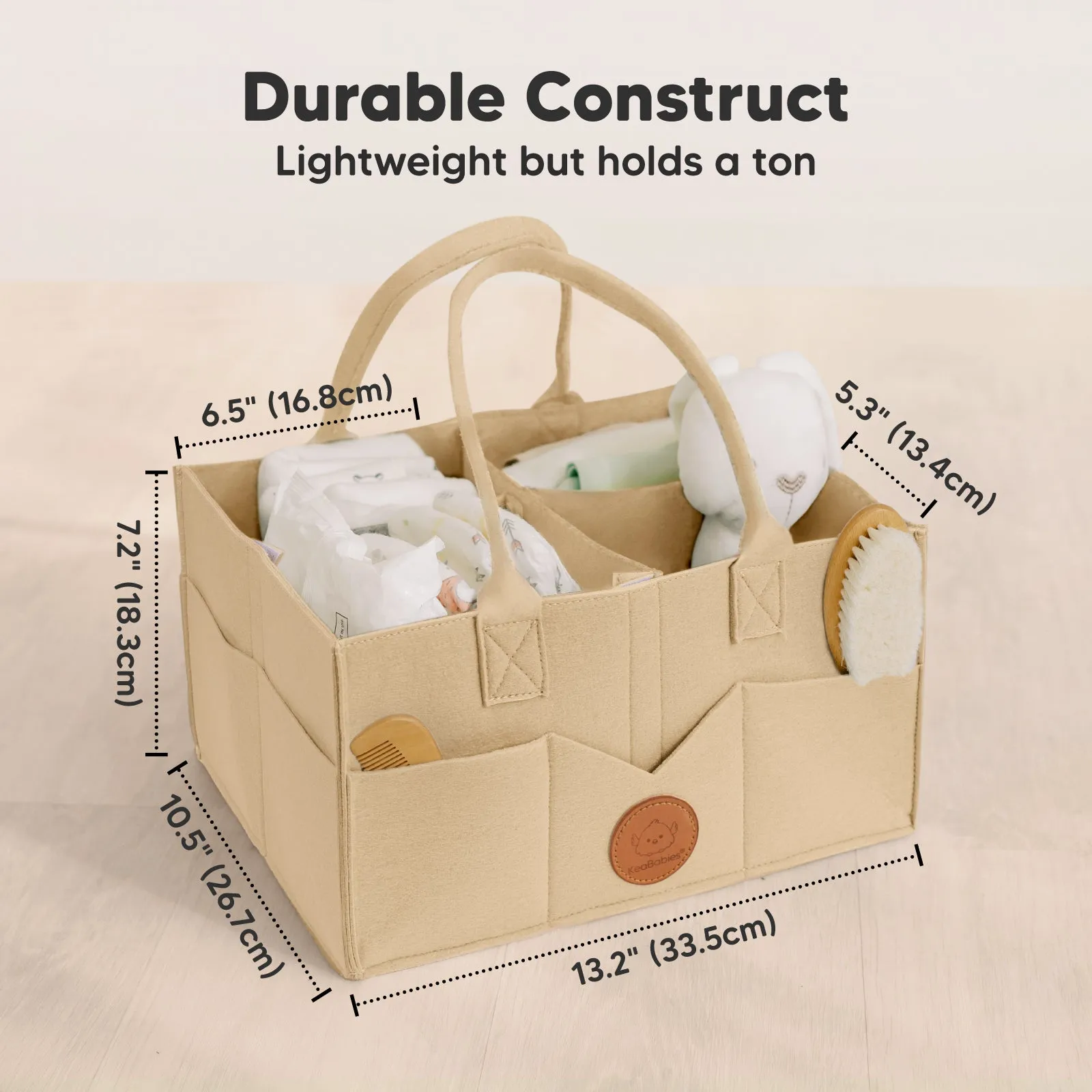 Original 2.0 Diaper Caddy (Light Mocha)