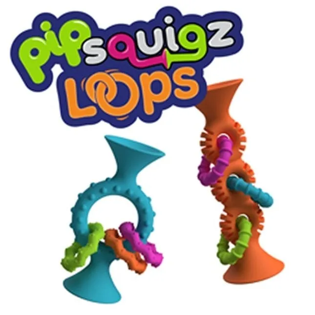 PipSquigz Loops Suction Rattle Toy
