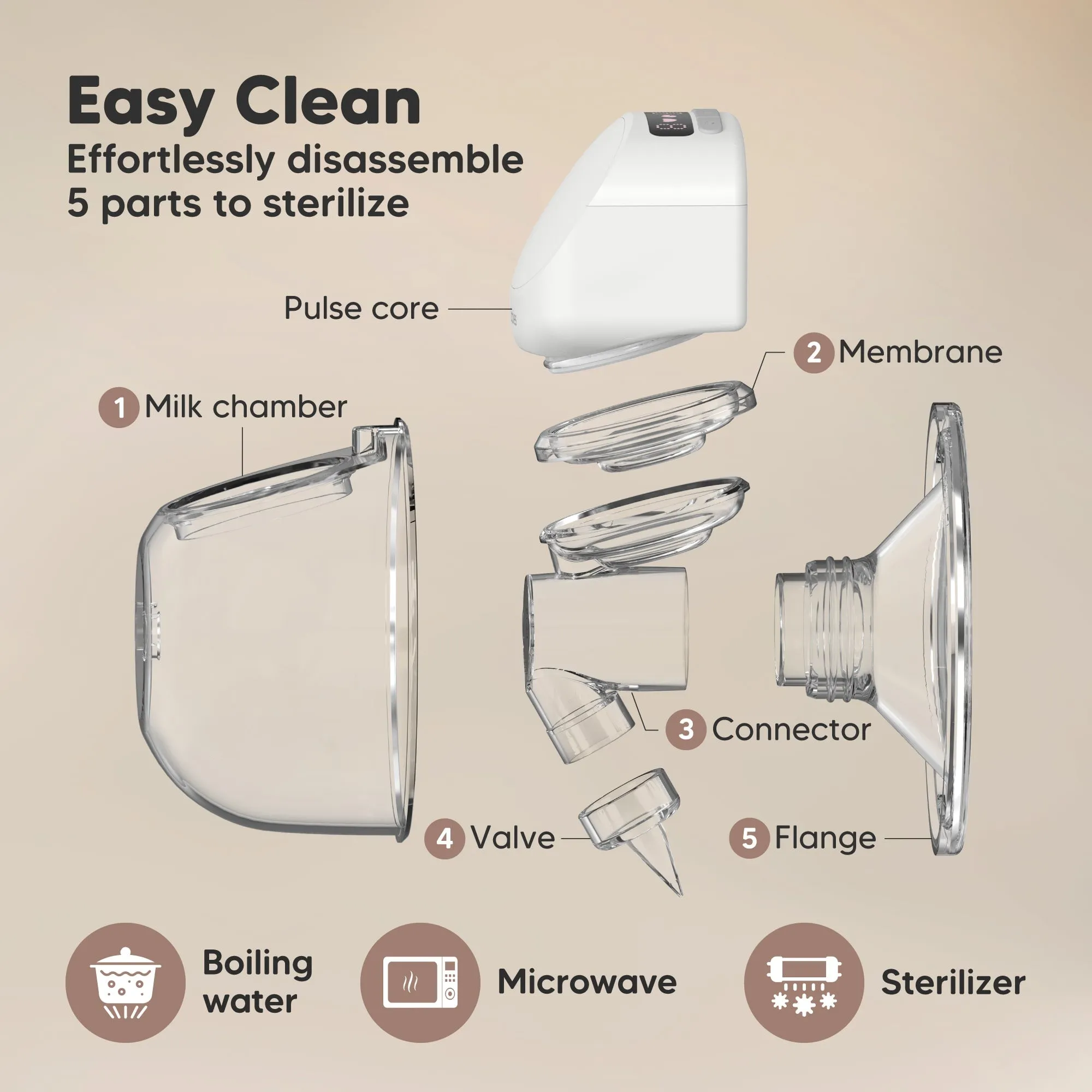Pulse Breast Pump Accessories (Flange)