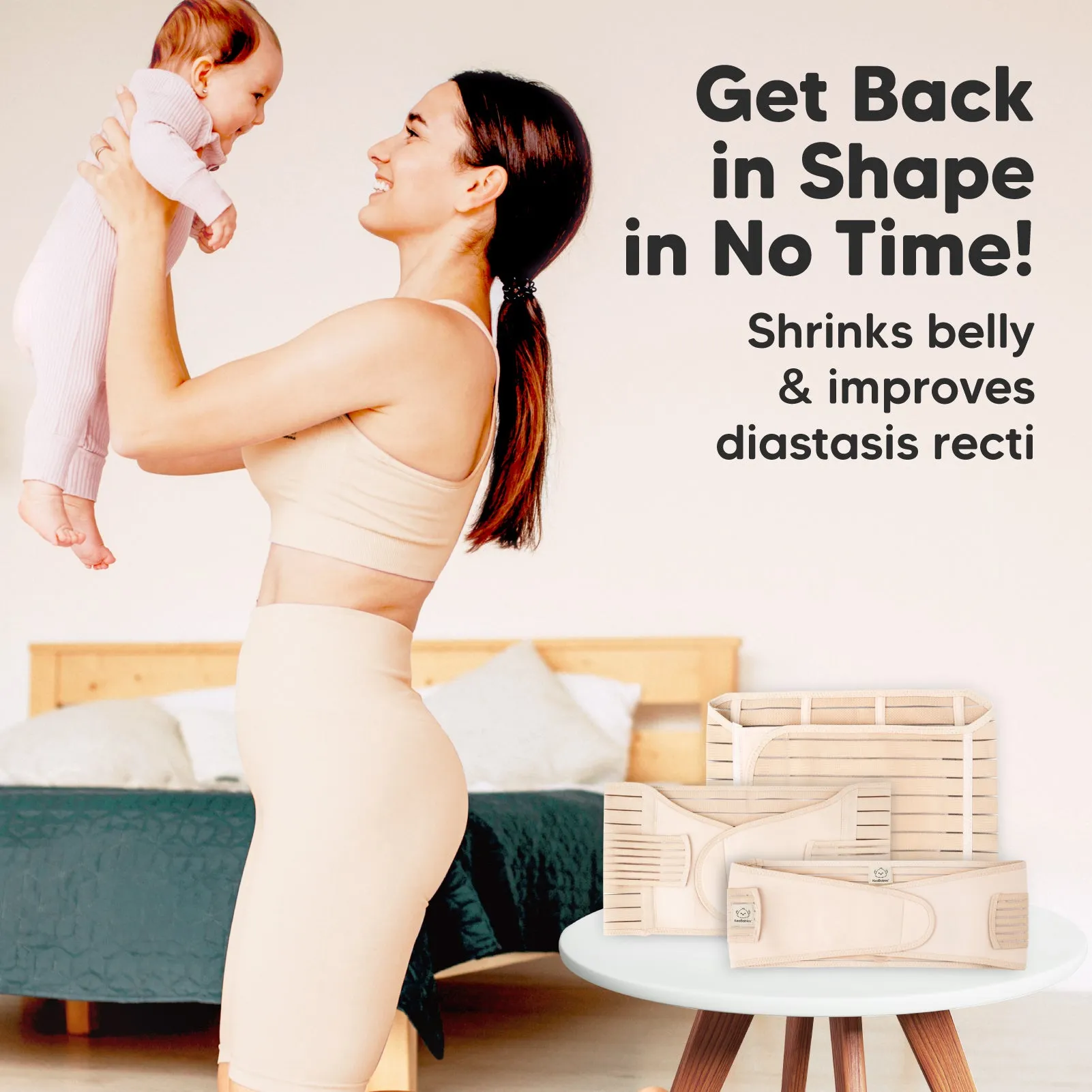 Revive 3-in-1 Postpartum Recovery Support Belt (Classic Ivory)