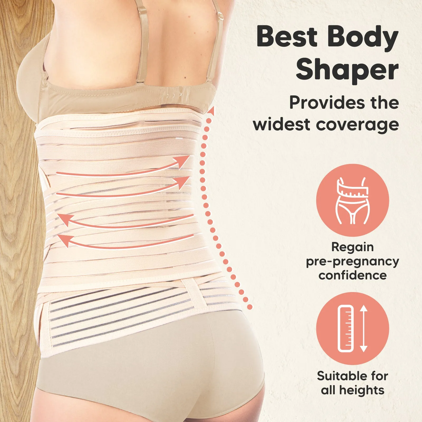 Revive 3-in-1 Postpartum Recovery Support Belt (Classic Ivory)