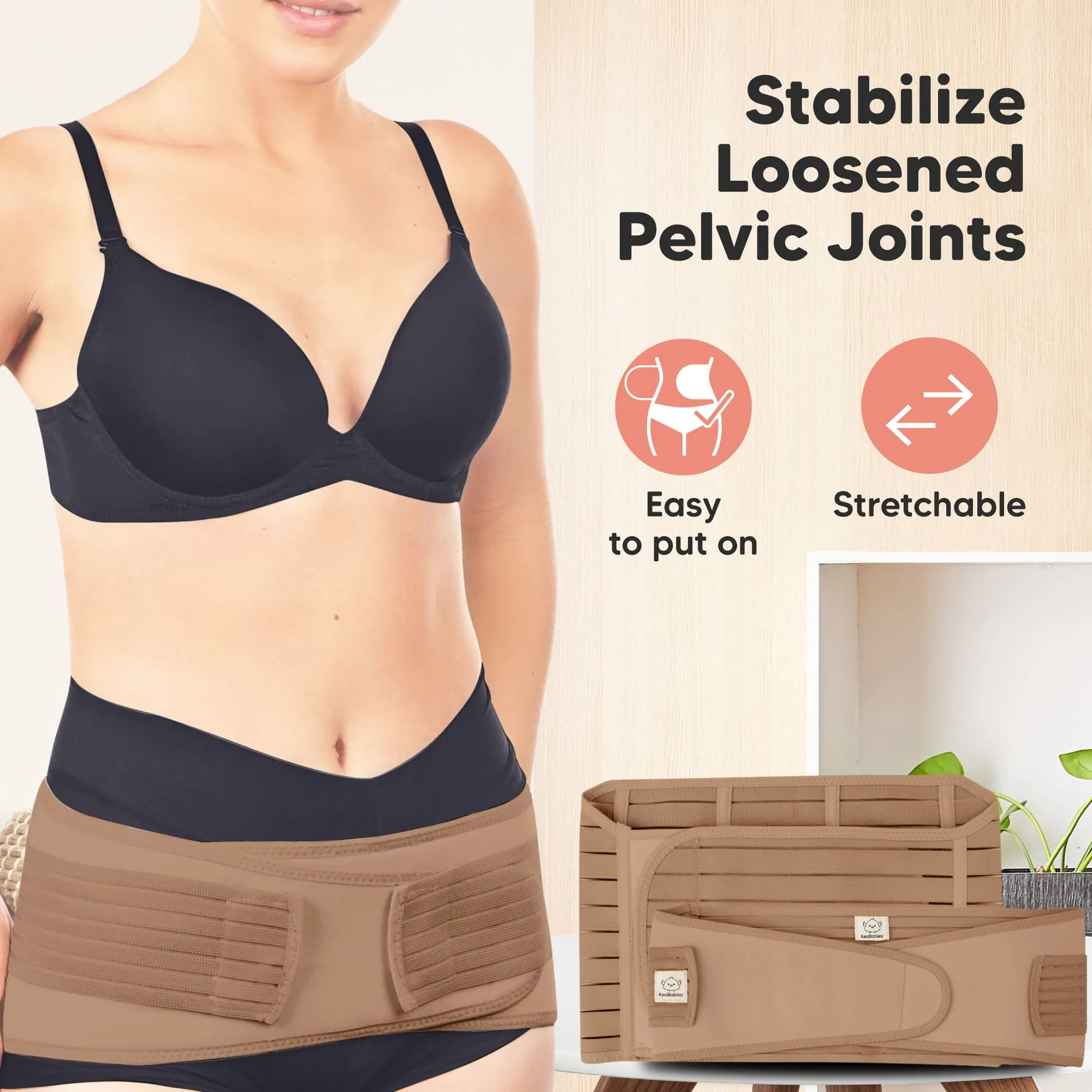 Revive 3-in-1 Postpartum Recovery Support Belt (Dusty Plum)