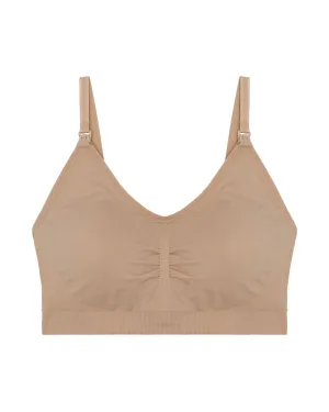 Seamless Pumping and Nursing Bra