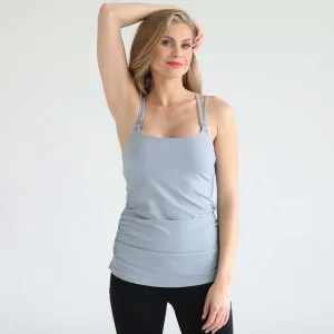 Sienna Light Support Nursing Cami Bra | Sky Mist