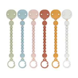 Silicone Bobble Soother Clip VARIOUS COLOURS