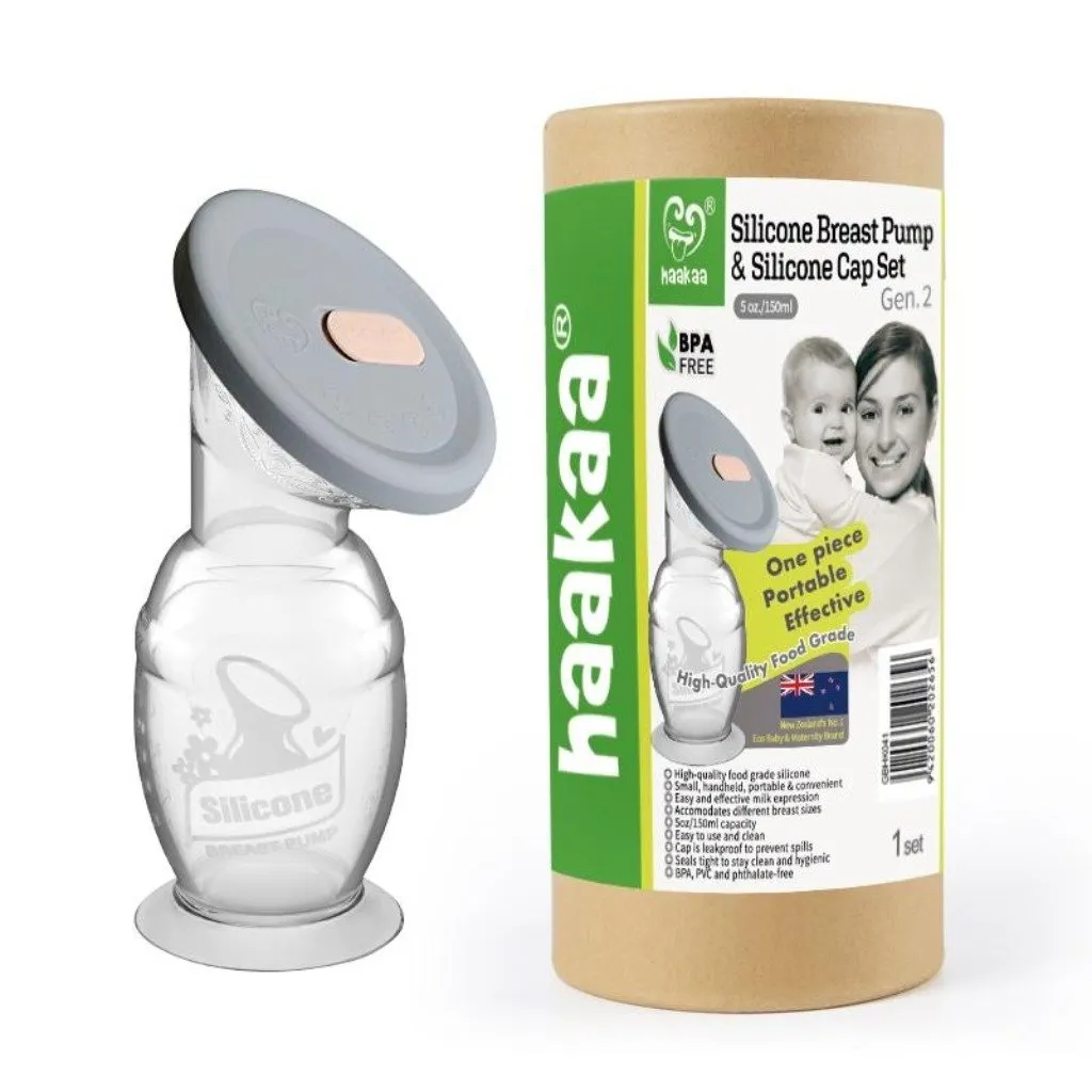 Silicone Breast Pump and Cap Combo 150ml