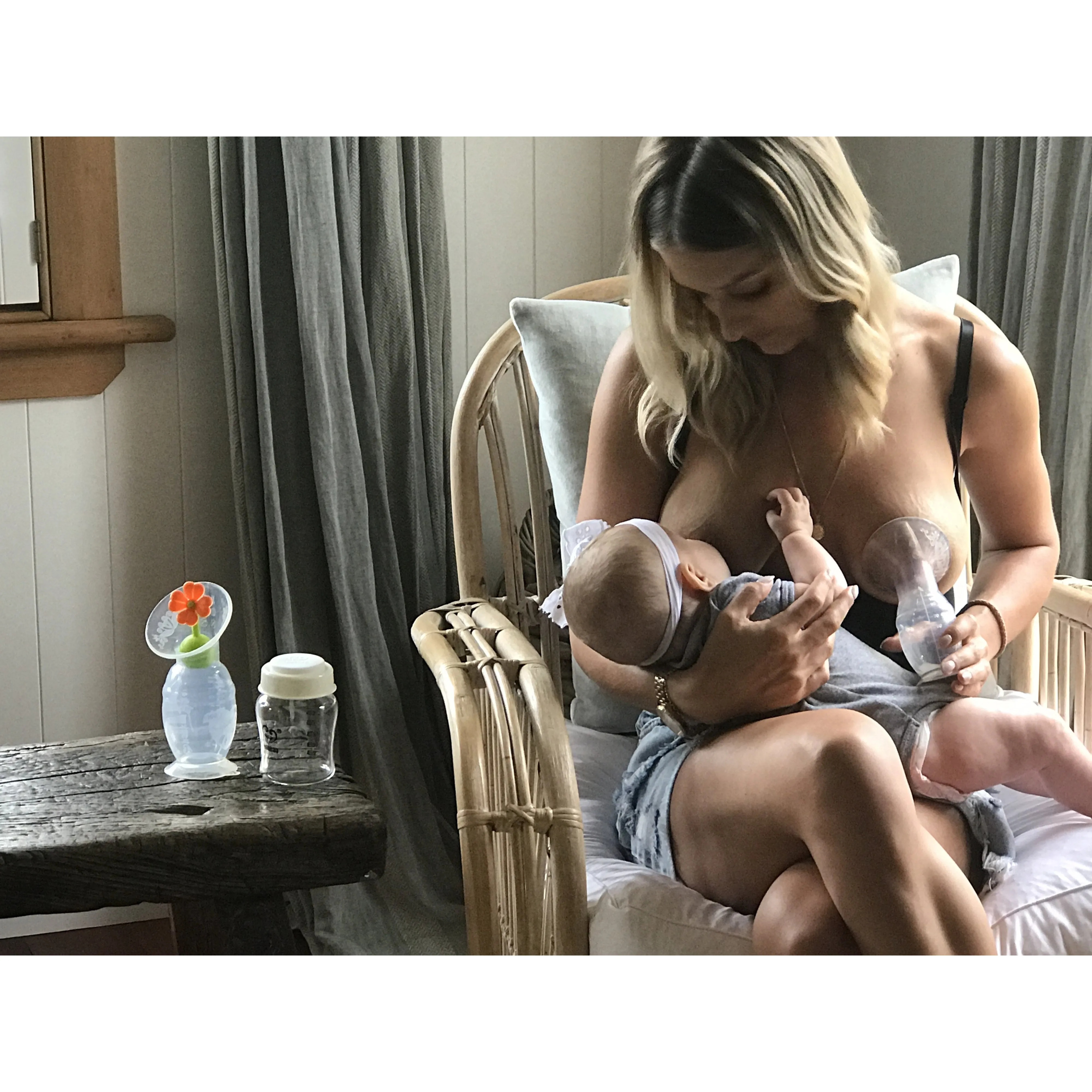 Silicone Breast Pump with suction base 150ml