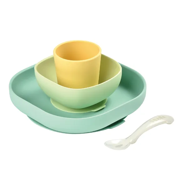 Silicone Suction Meal Set of 4 VARIOUS COLOUR