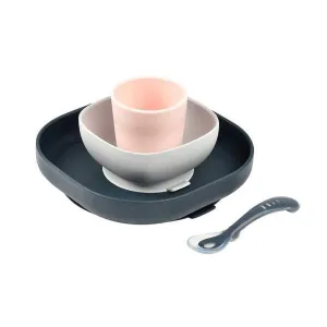 Silicone Suction Meal Set of 4 VARIOUS COLOUR