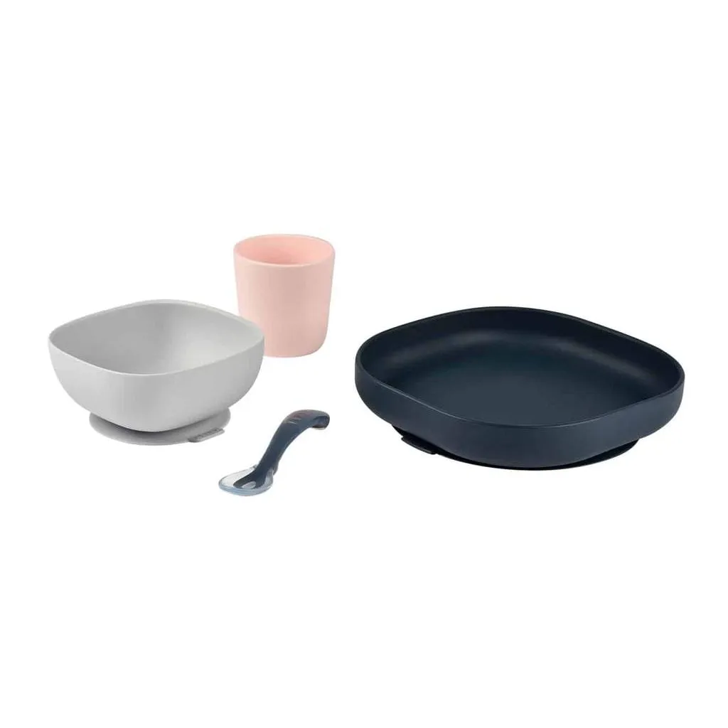 Silicone Suction Meal Set of 4 VARIOUS COLOUR