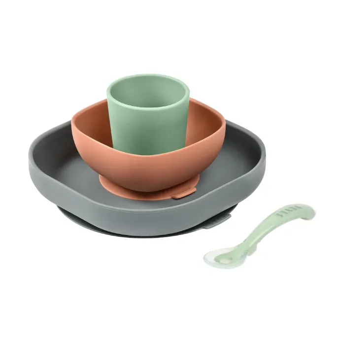Silicone Suction Meal Set of 4 VARIOUS COLOUR