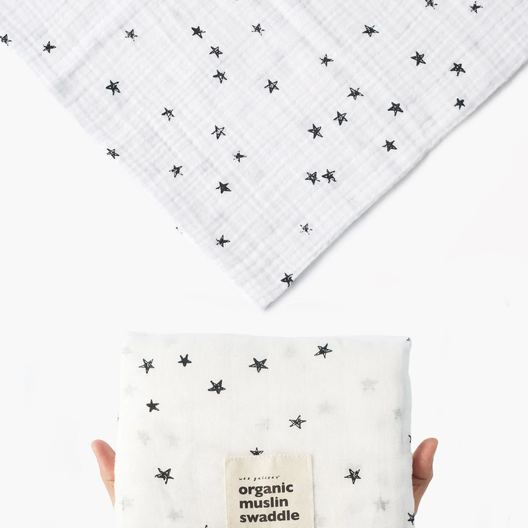 Stars | Organic Muslin Swaddle