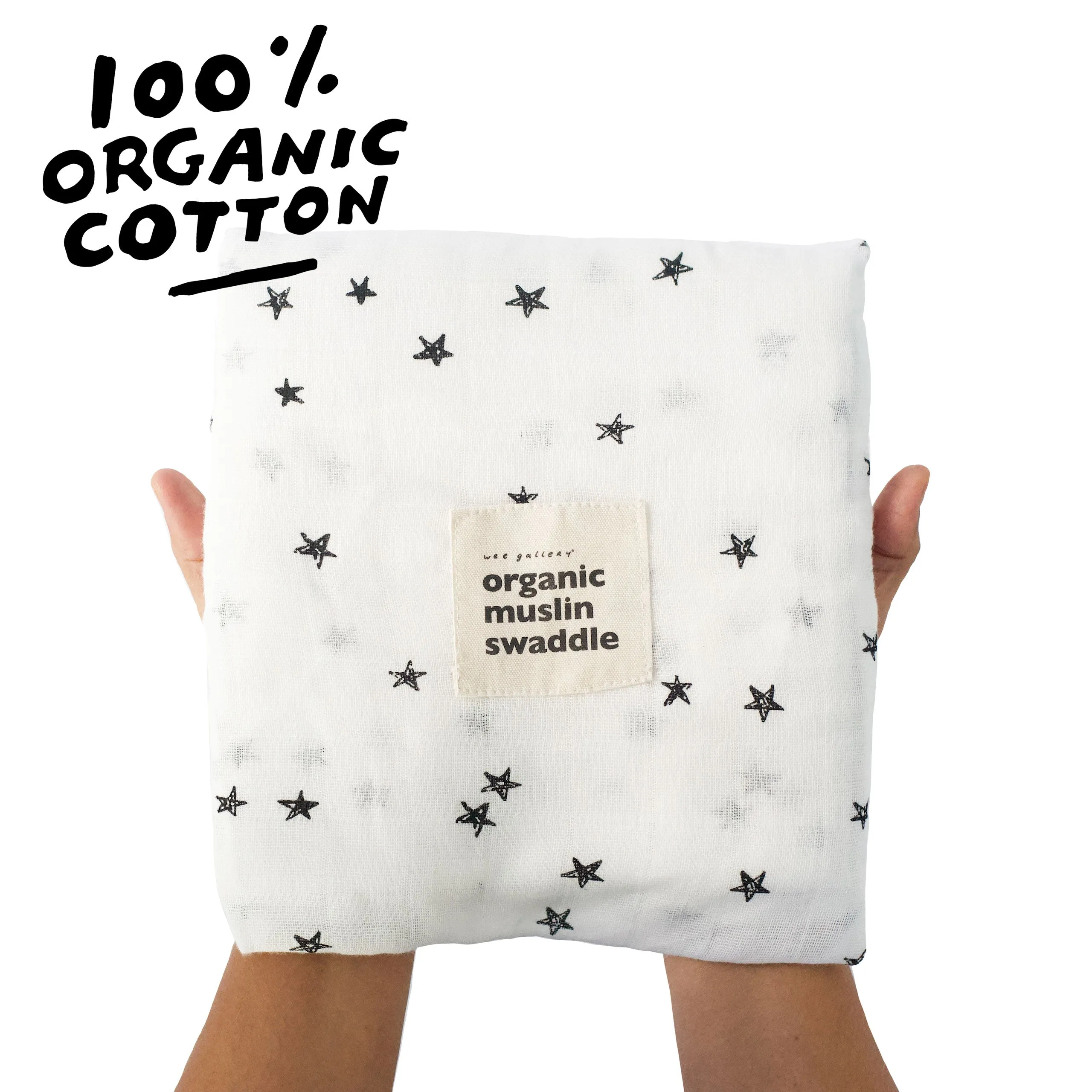 Stars | Organic Muslin Swaddle