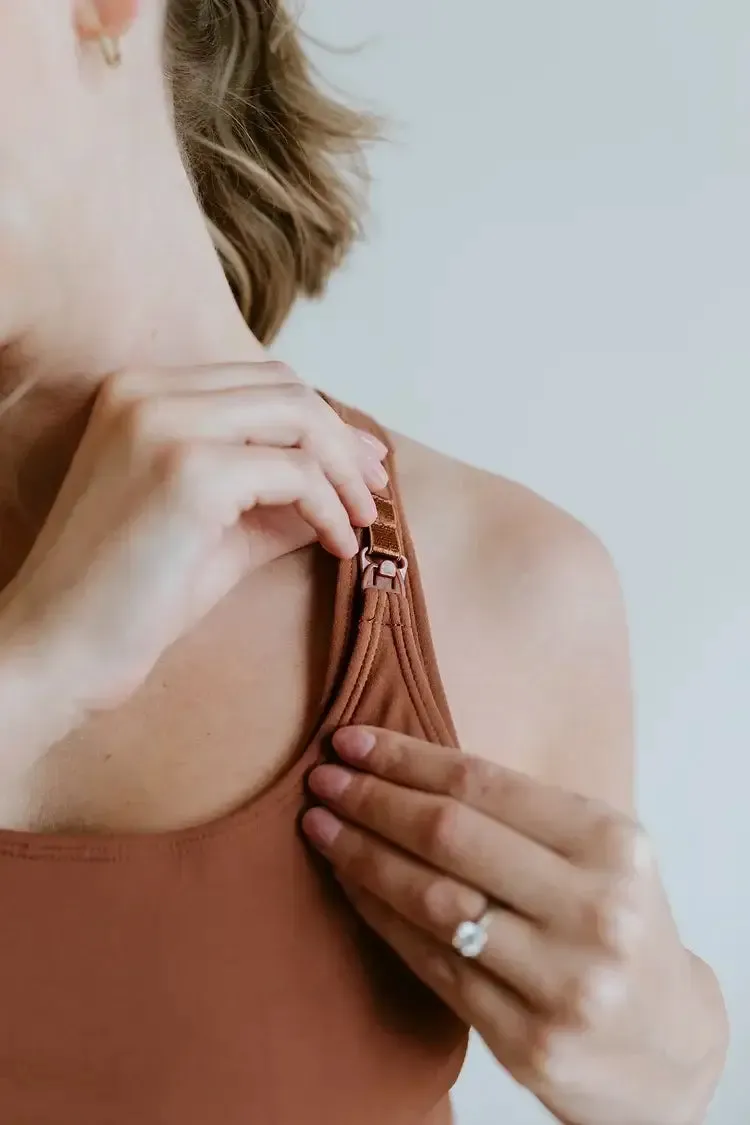 The Baby Mama Full Support Nursing Bra | Bare Down