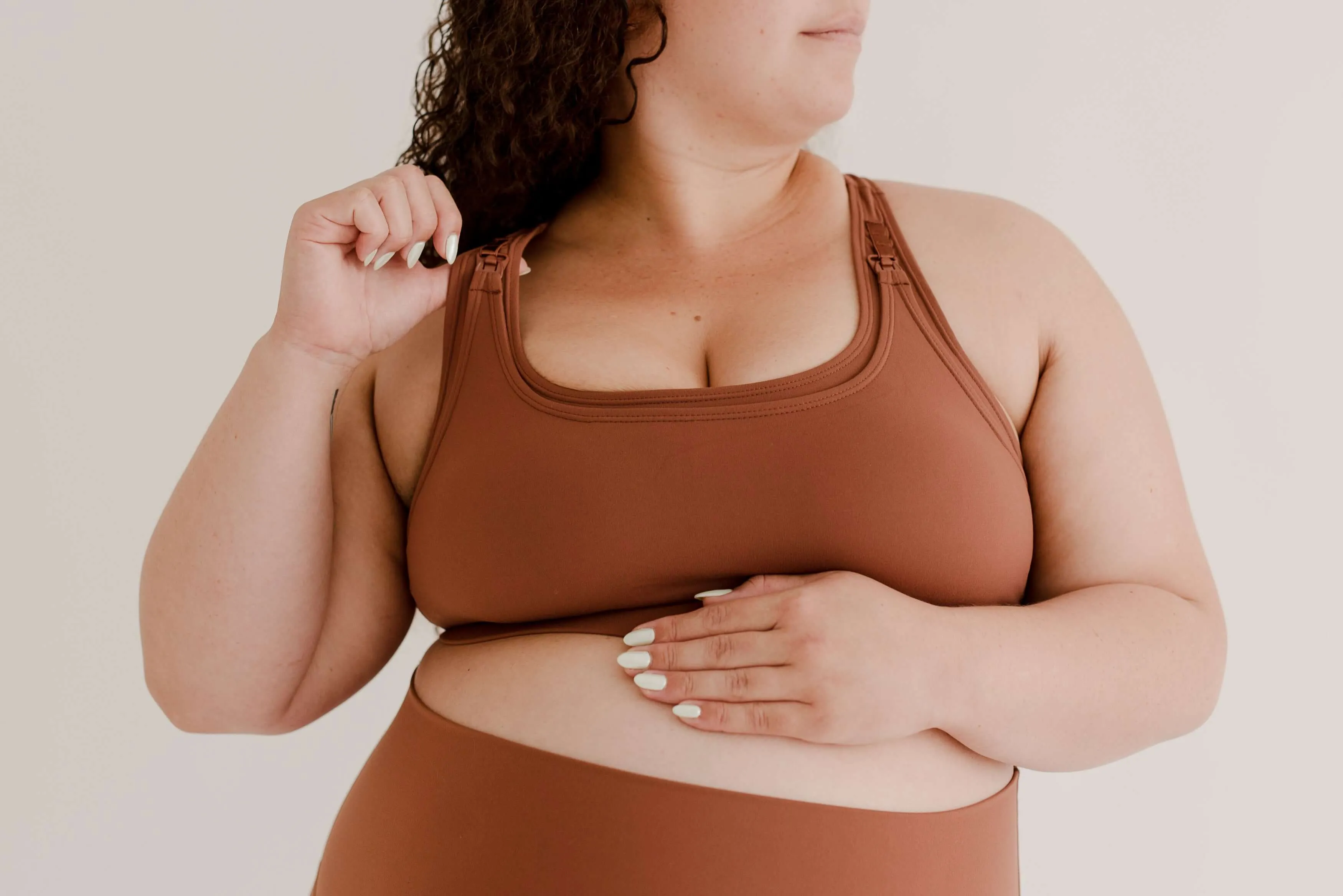 The Baby Mama Full Support Nursing Bra | Bare Down