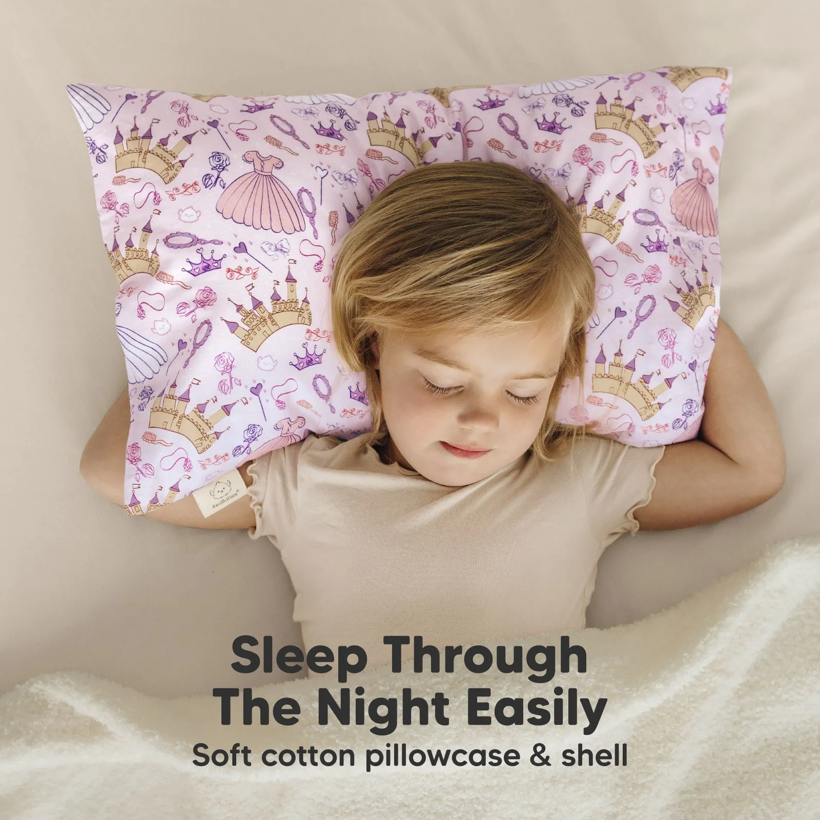 Toddler Pillow with Pillowcase (Dear Princess)