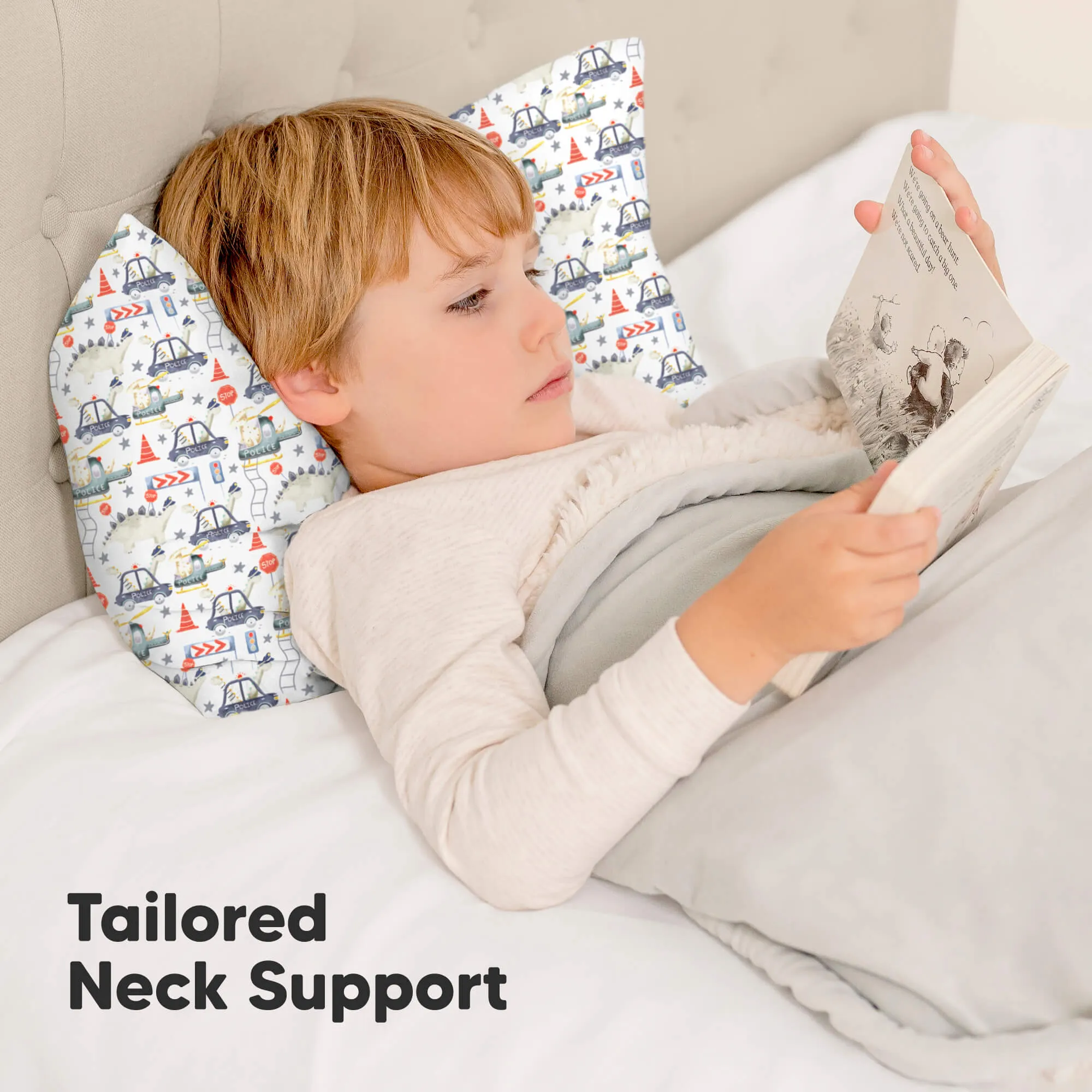 Toddler Pillow with Pillowcase (Dino Patrol)