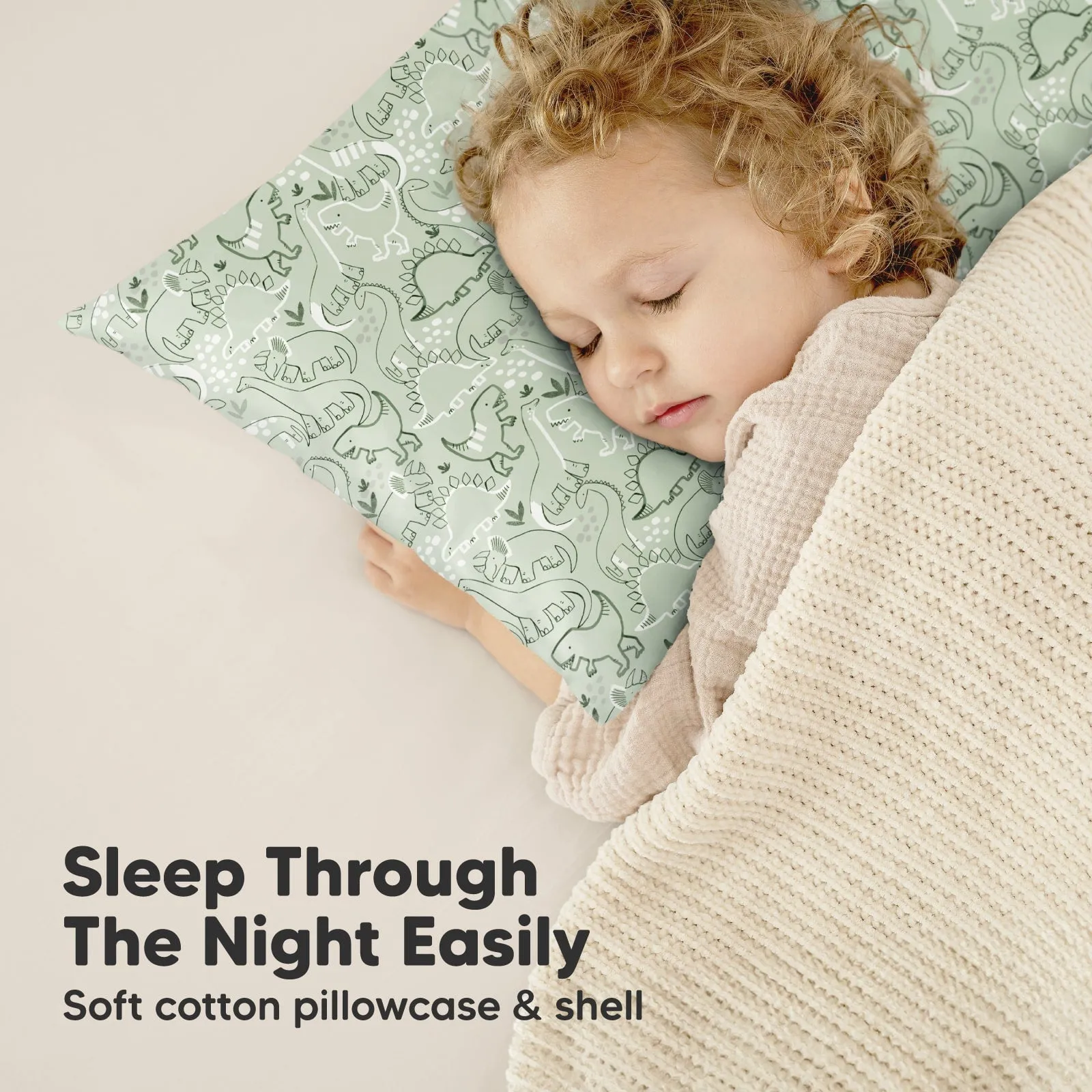 Toddler Pillow with Pillowcase (DinoDood)