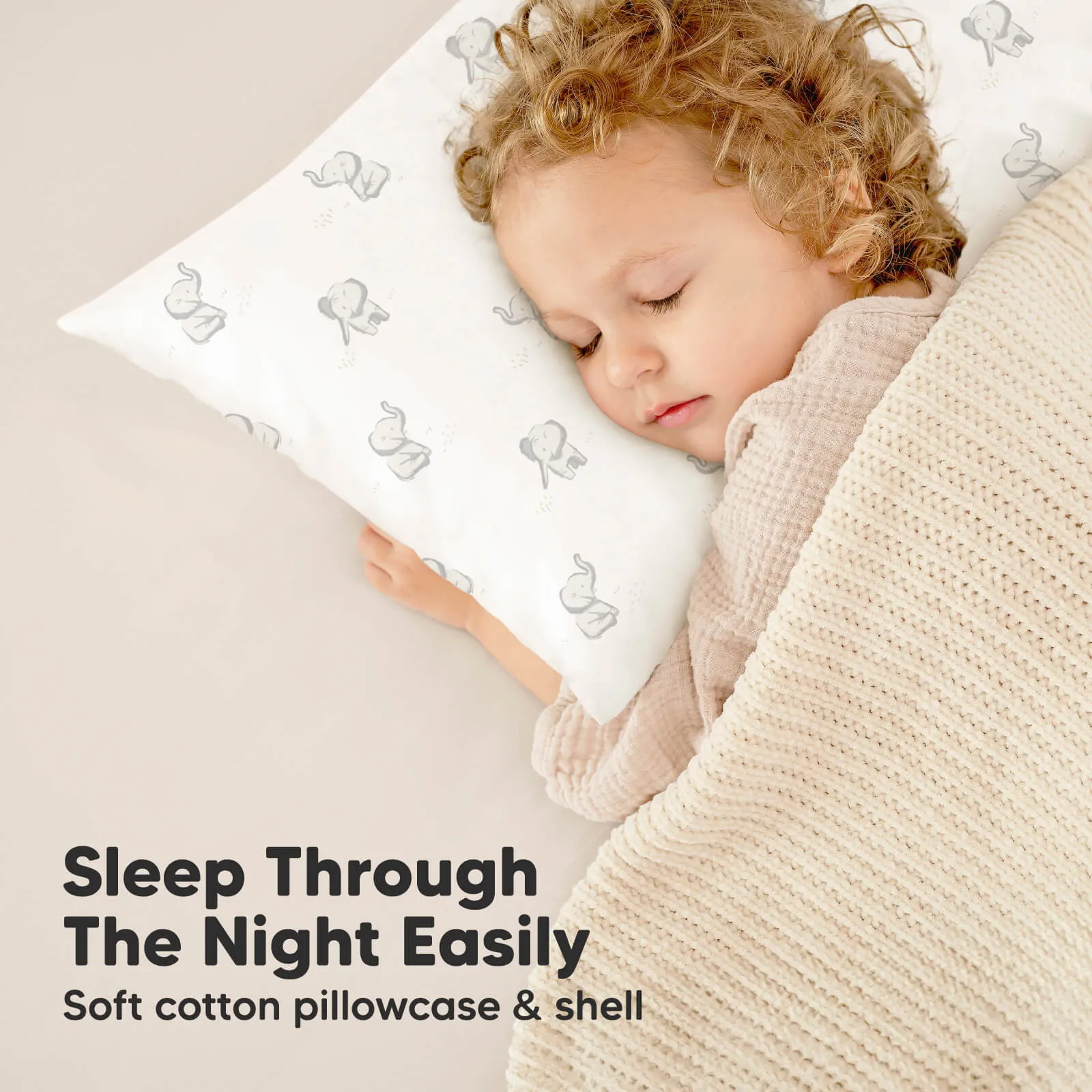Toddler Pillow with Pillowcase (Elly)
