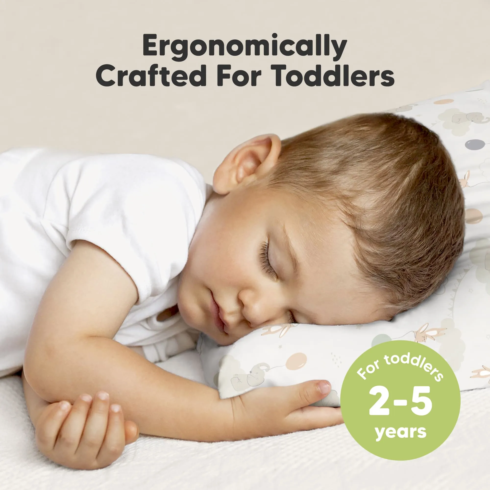 Toddler Pillow with Pillowcase (Escapade)