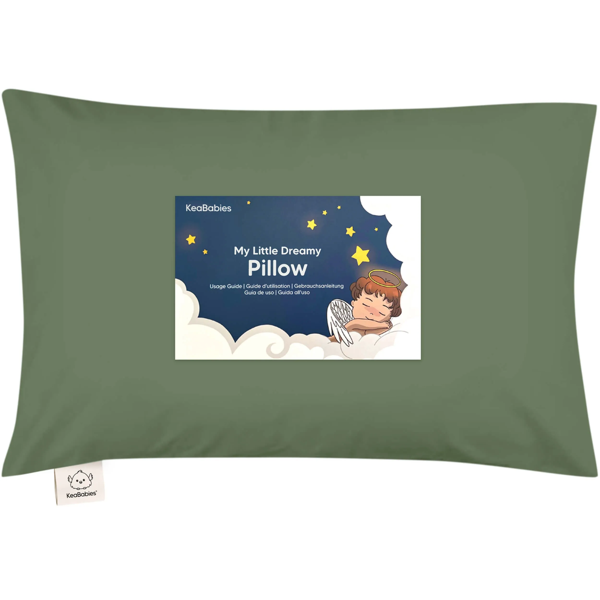 Toddler Pillow with Pillowcase (Jungle Green)