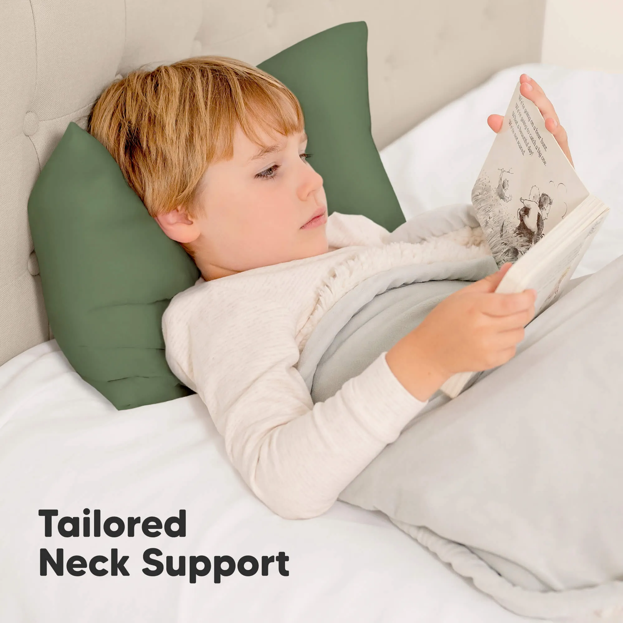 Toddler Pillow with Pillowcase (Jungle Green)