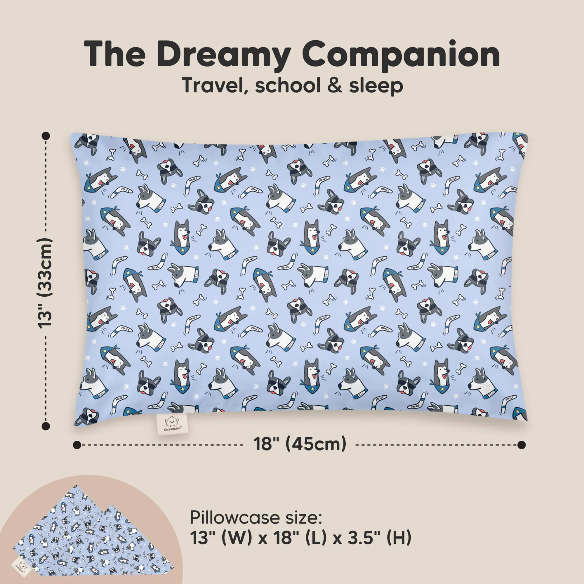 Toddler Pillow with Pillowcase (Patrol)