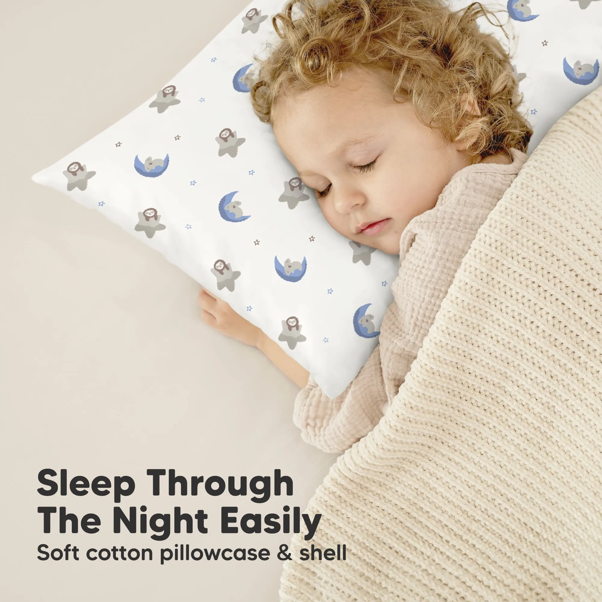 Toddler Pillow with Pillowcase (Space Drift)