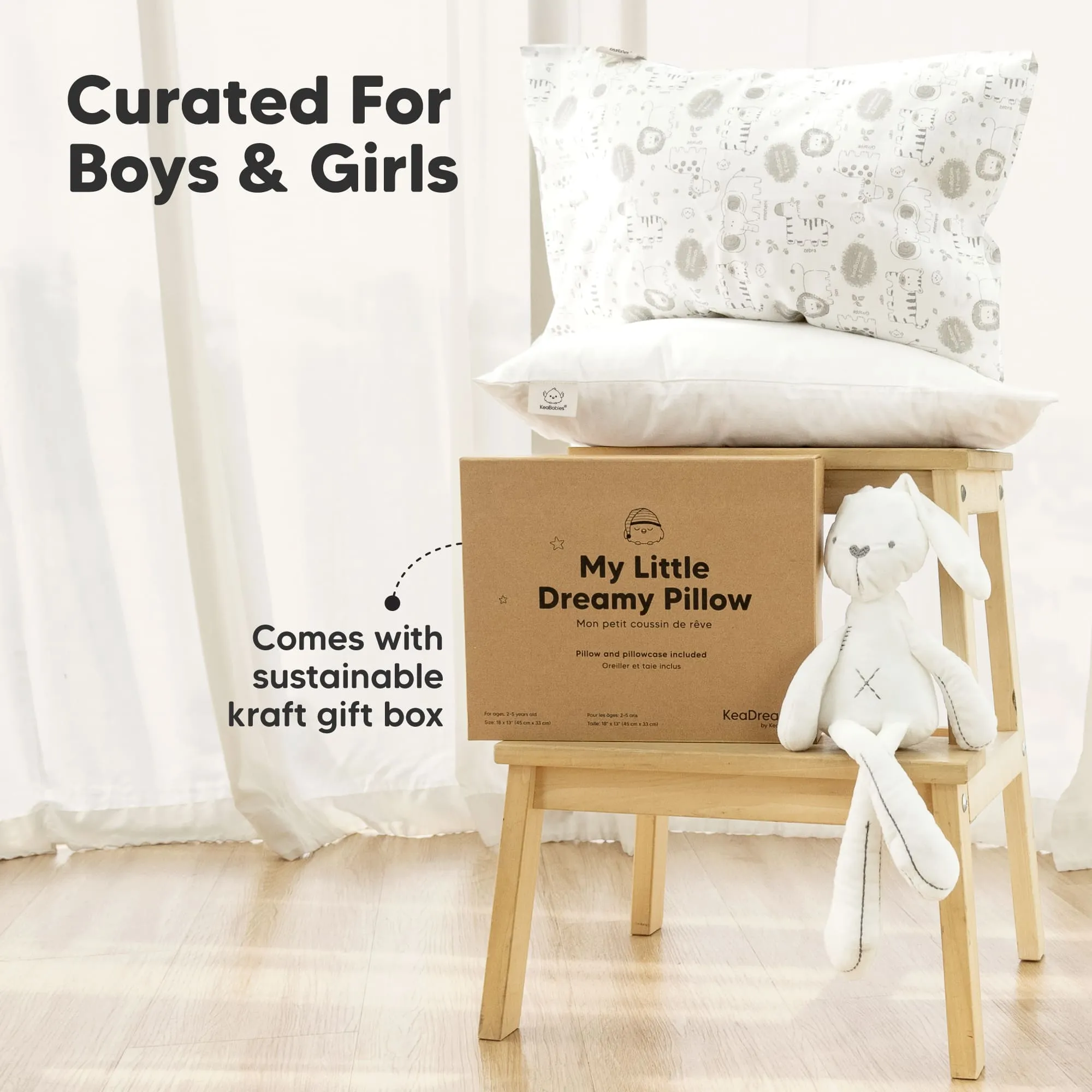 Toddler Pillow with Pillowcase (Space Drift)