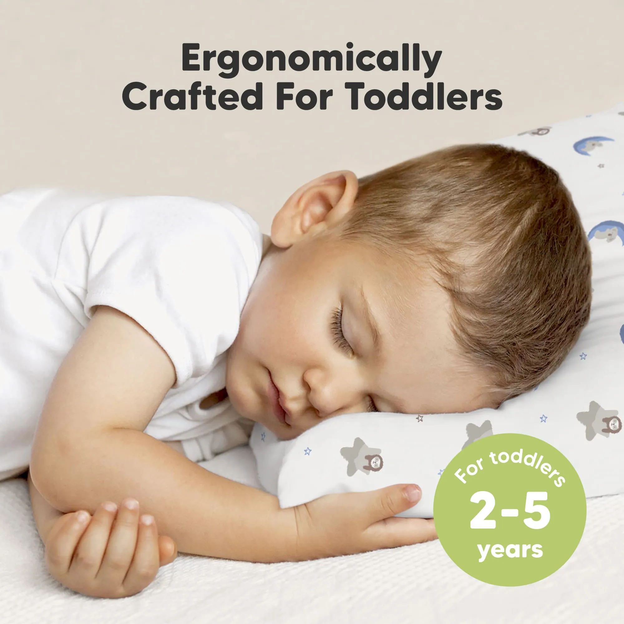 Toddler Pillow with Pillowcase (Space Drift)