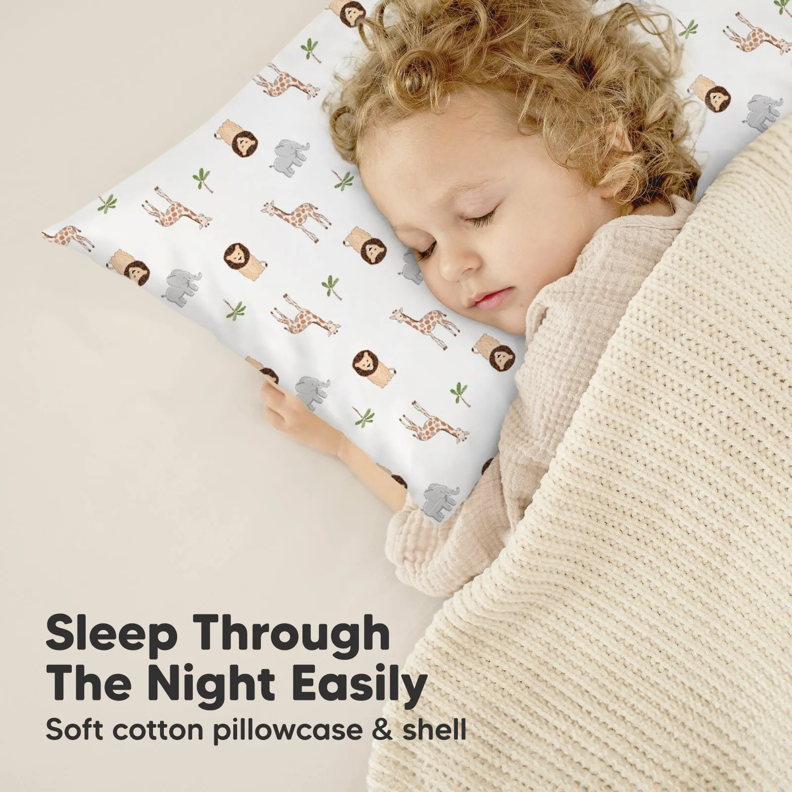 Toddler Pillow with Pillowcase (The Wild)