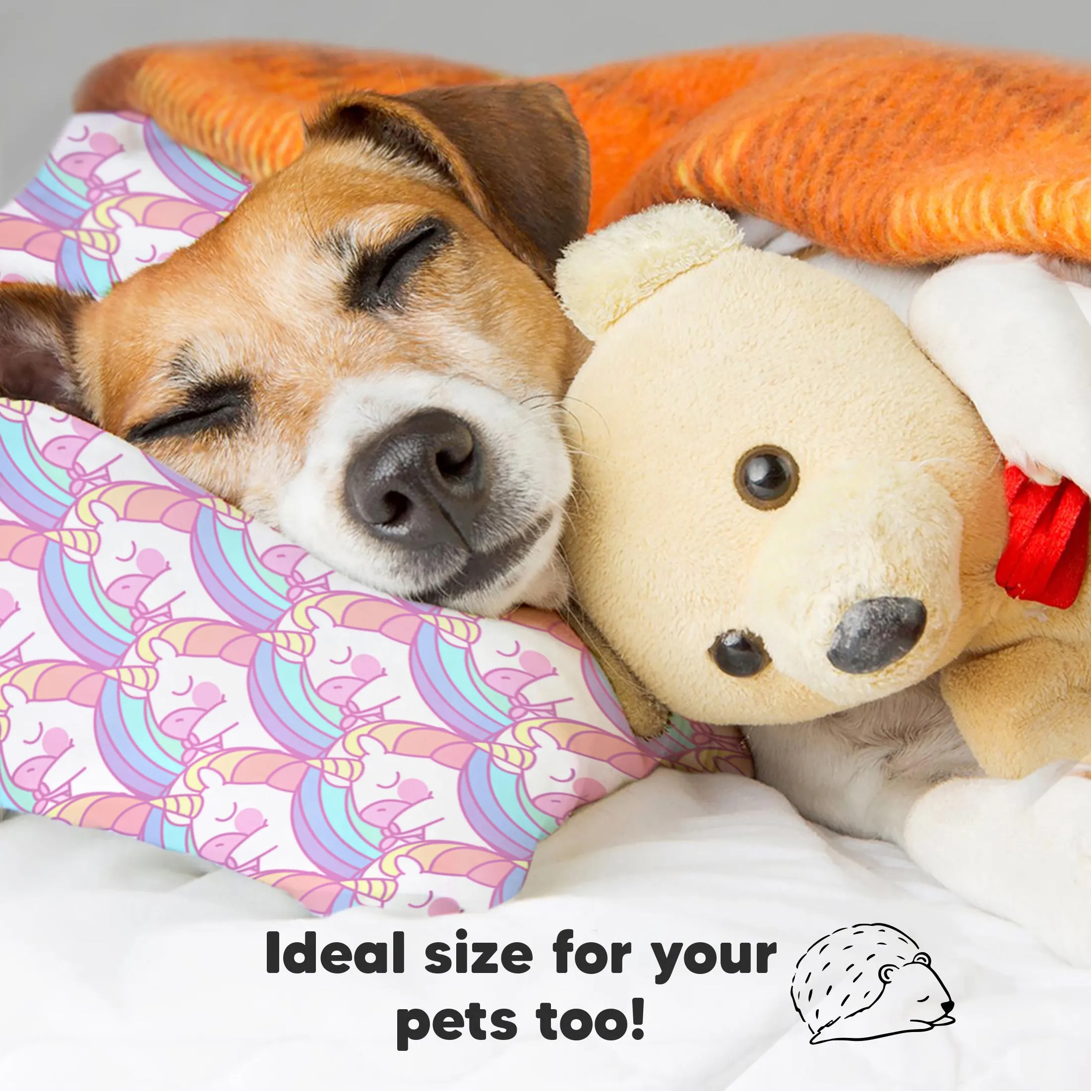 Toddler Pillow with Pillowcase (Unicorn)