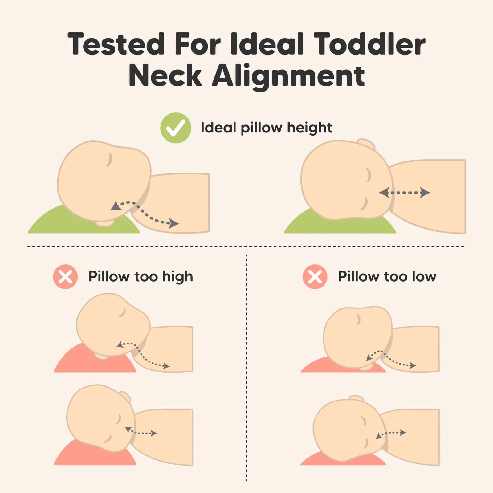 Toddler Pillow with Pillowcase (Wild Count)
