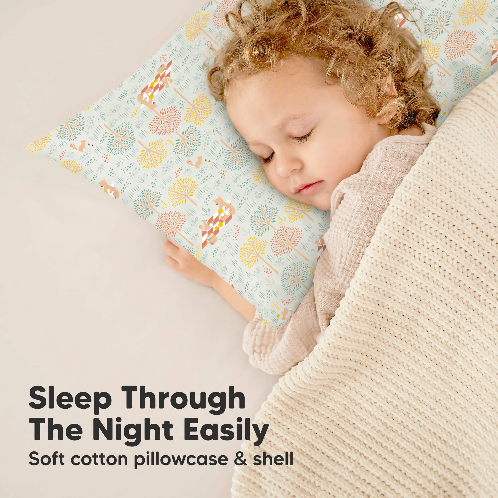 Toddler Pillow with Pillowcase (Wild Picnic)